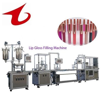 Qualität  Small Volume 20L Cosmetic Cosmetic Tube Lip Gloss Viscous Liquid Filling Machine usine